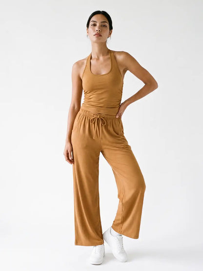 Women's Activewear Co-ord Set Golden Brown