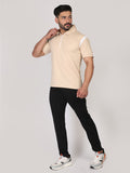 Men's Polo Neck Regular Fit Gym Sports Zipper T-Shirt