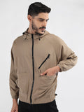 Men Winter Sports Oversized Windcheater Hooded Jacket