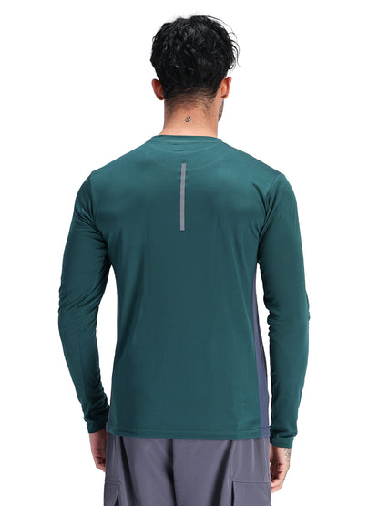 Men's Regular Dry Fit Gym Sports T-Shirt Dark Green