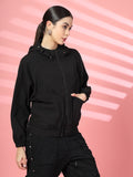 Women Winter Sports Oversized Windcheater Hooded Jacket