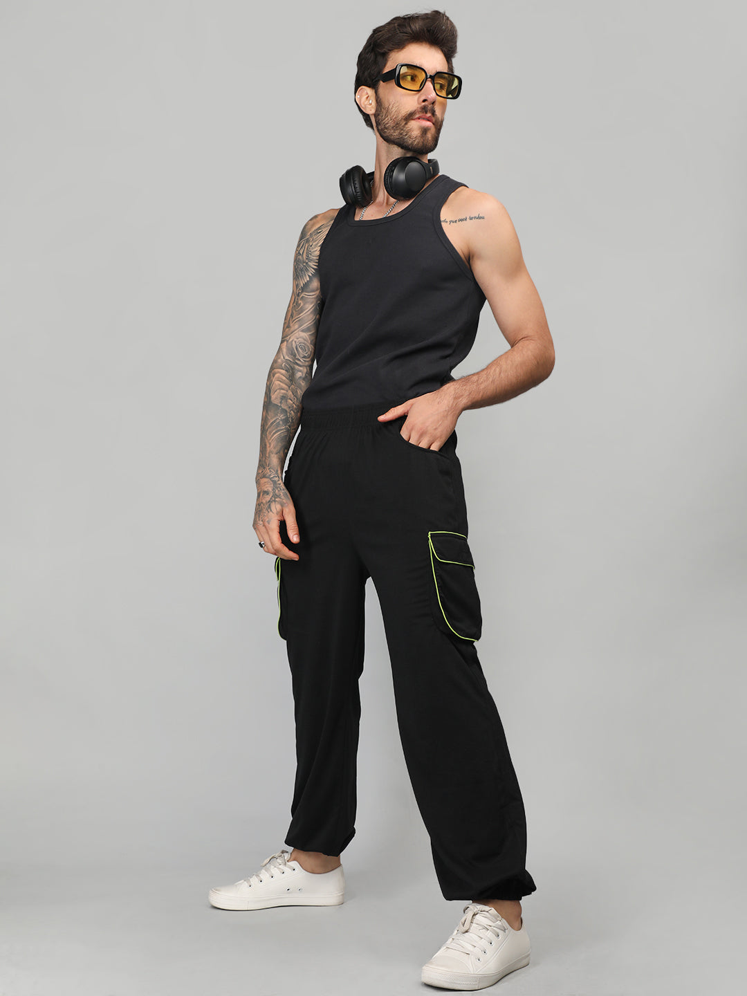 Men Sports Gym Trackpants Running Lower With Pocket