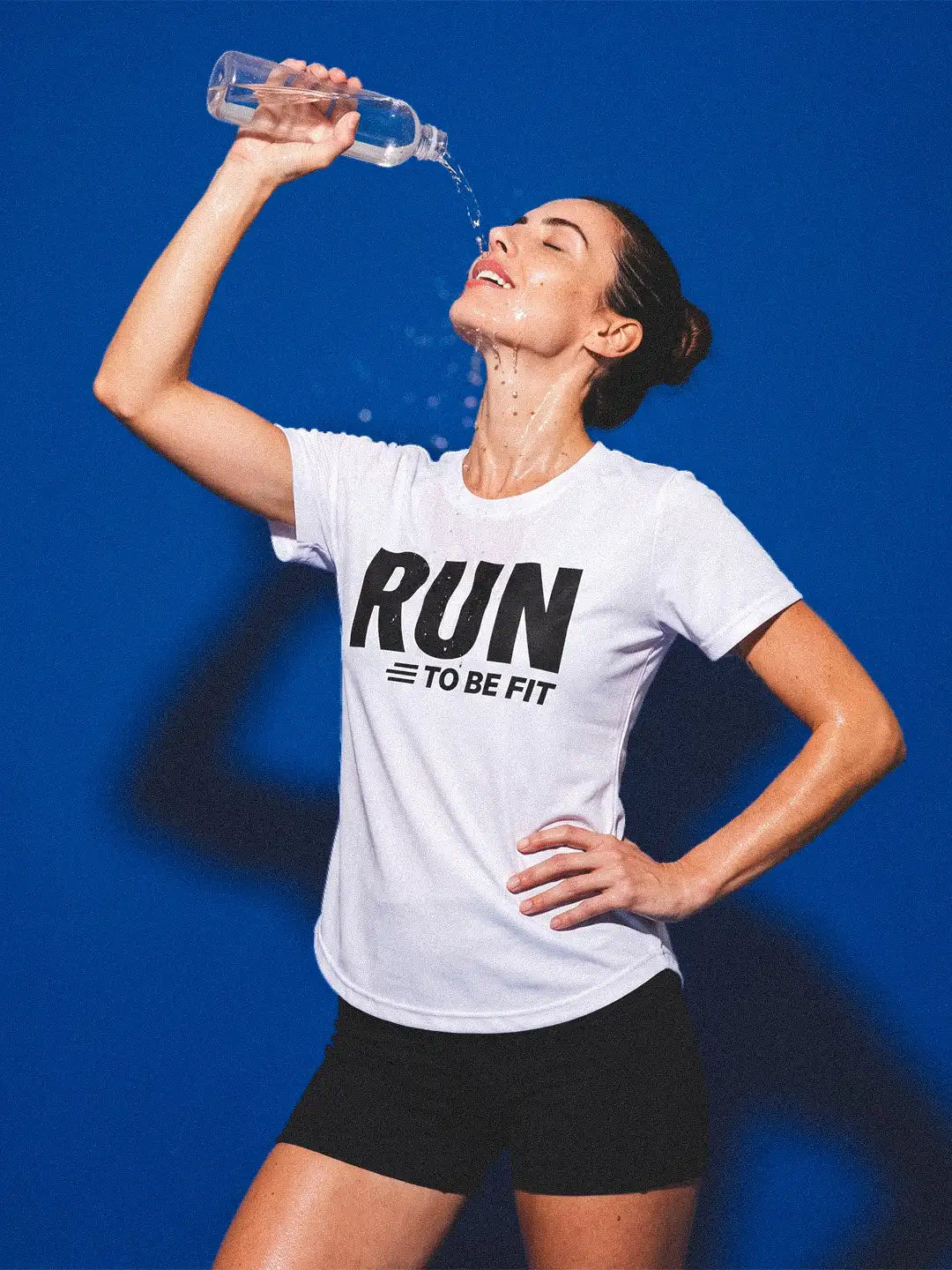 Women Round Neck Dry Fit Gym Sports T-Shirt White