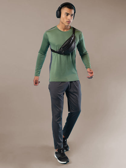 Men's Regular Dry Fit Gym Sports T-Shirt Light Green