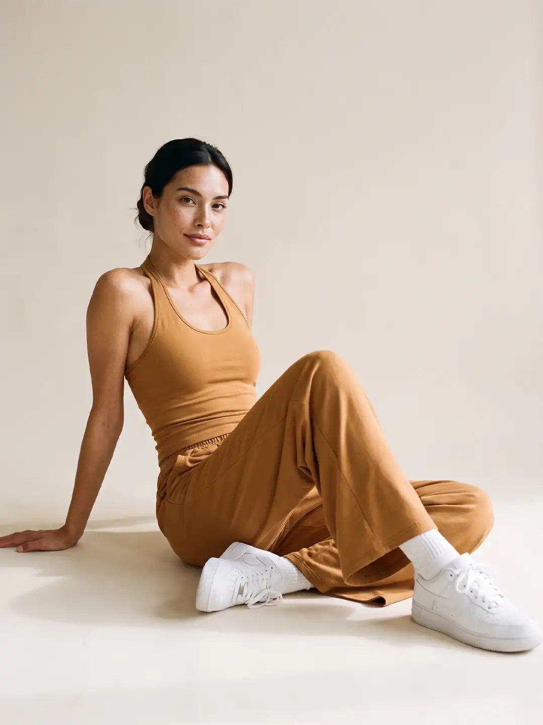 Women's Activewear Co-ord Set Golden Brown