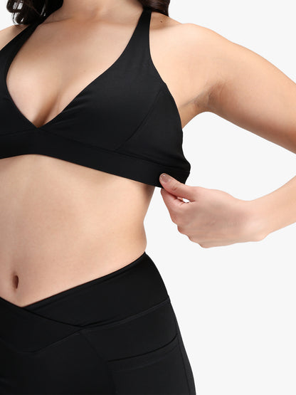 Women’s Seamless Workout Co-Ord Set Black