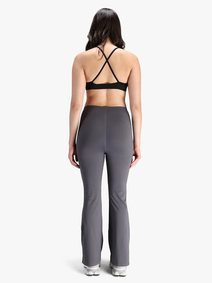 Women Seamless Power Flared Pants Grey