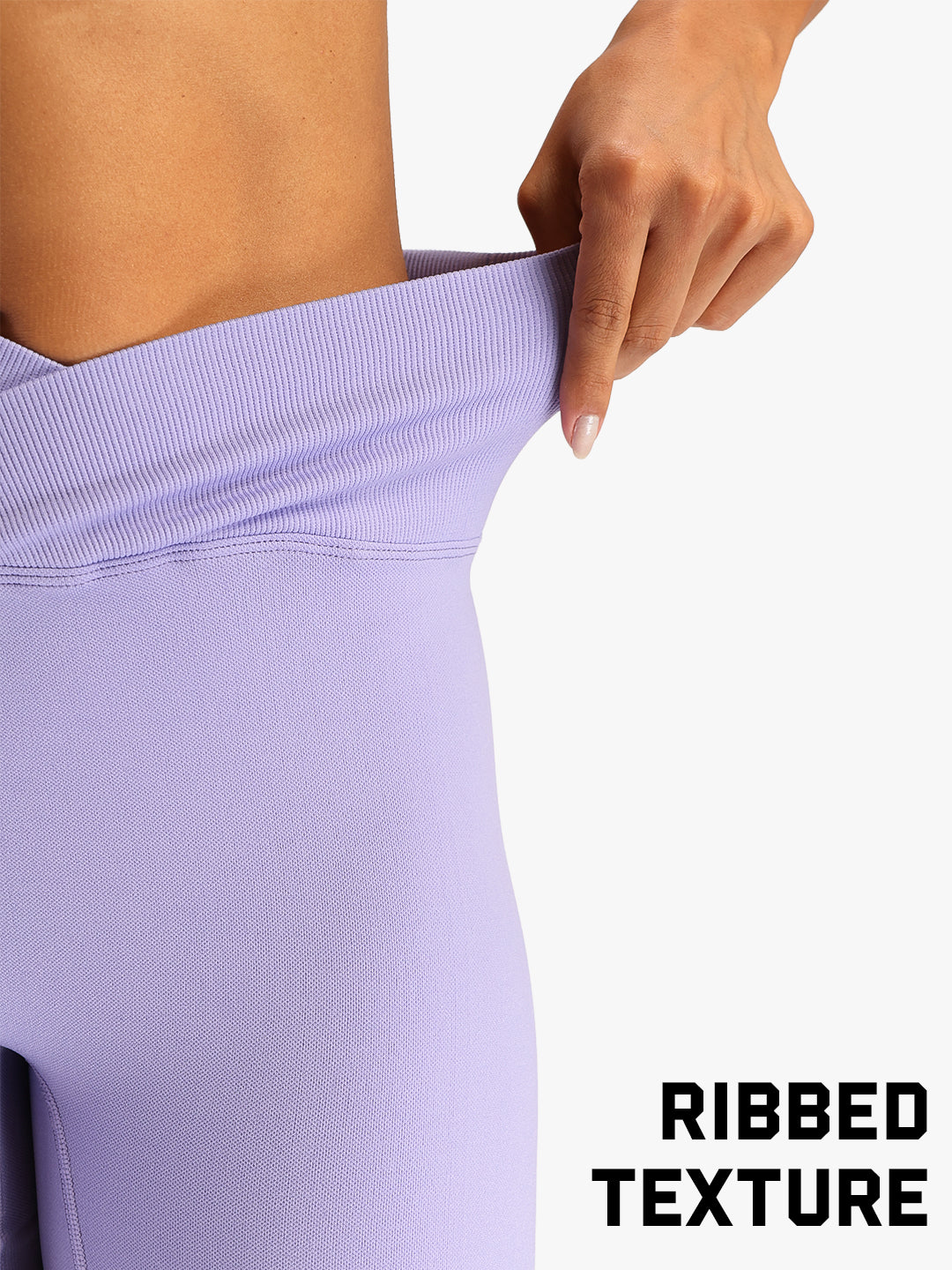 Women's High-Waist Seamless Stretch Yoga Shorts Purple