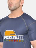 Men Printed Regular Gym Sports T-Shirt Navy