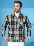 Men Winter Wear Check Shacket