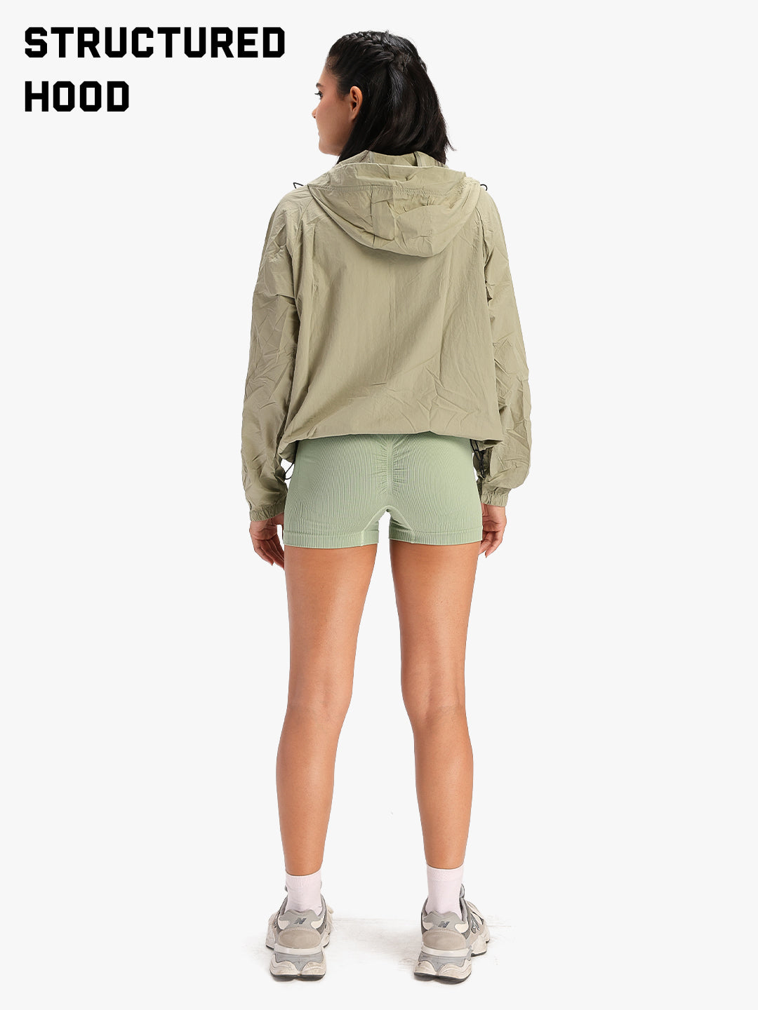 Women's Lightweight UV Protection Hooded Green Summer Jacket