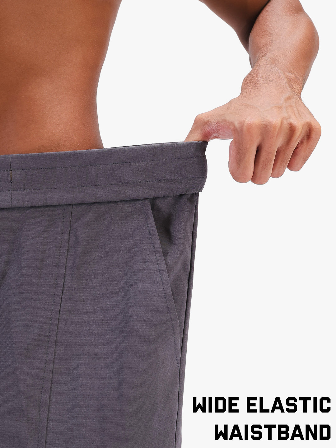Men’s Grey Sports Track Pants with Side Pockets