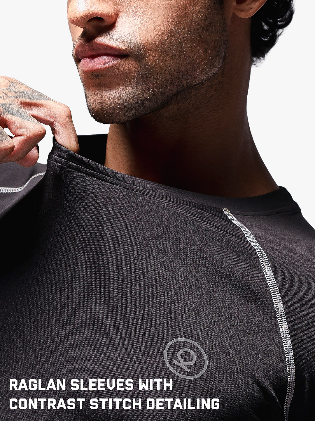 Men’s Performance Compression T-Shirt for Gym Black