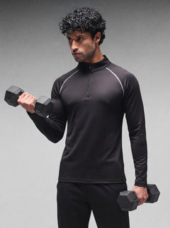 Men’s Full Sleeves Performance Compression T-Shirt for Gym Black