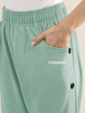 Women Solid Cotton Trackpants | CHKOKKO