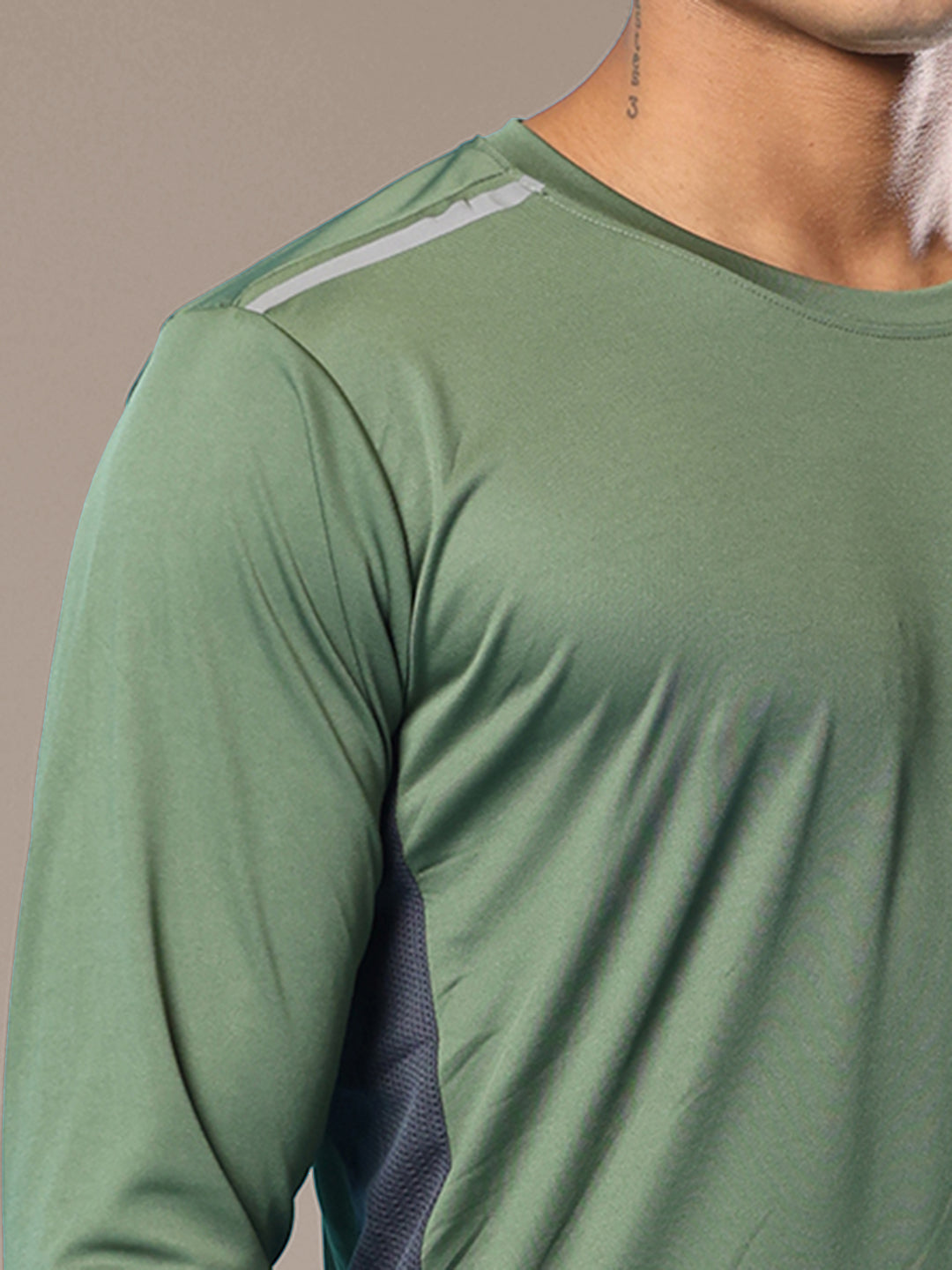 Men's Regular Dry Fit Gym Sports T-Shirt Light Green
