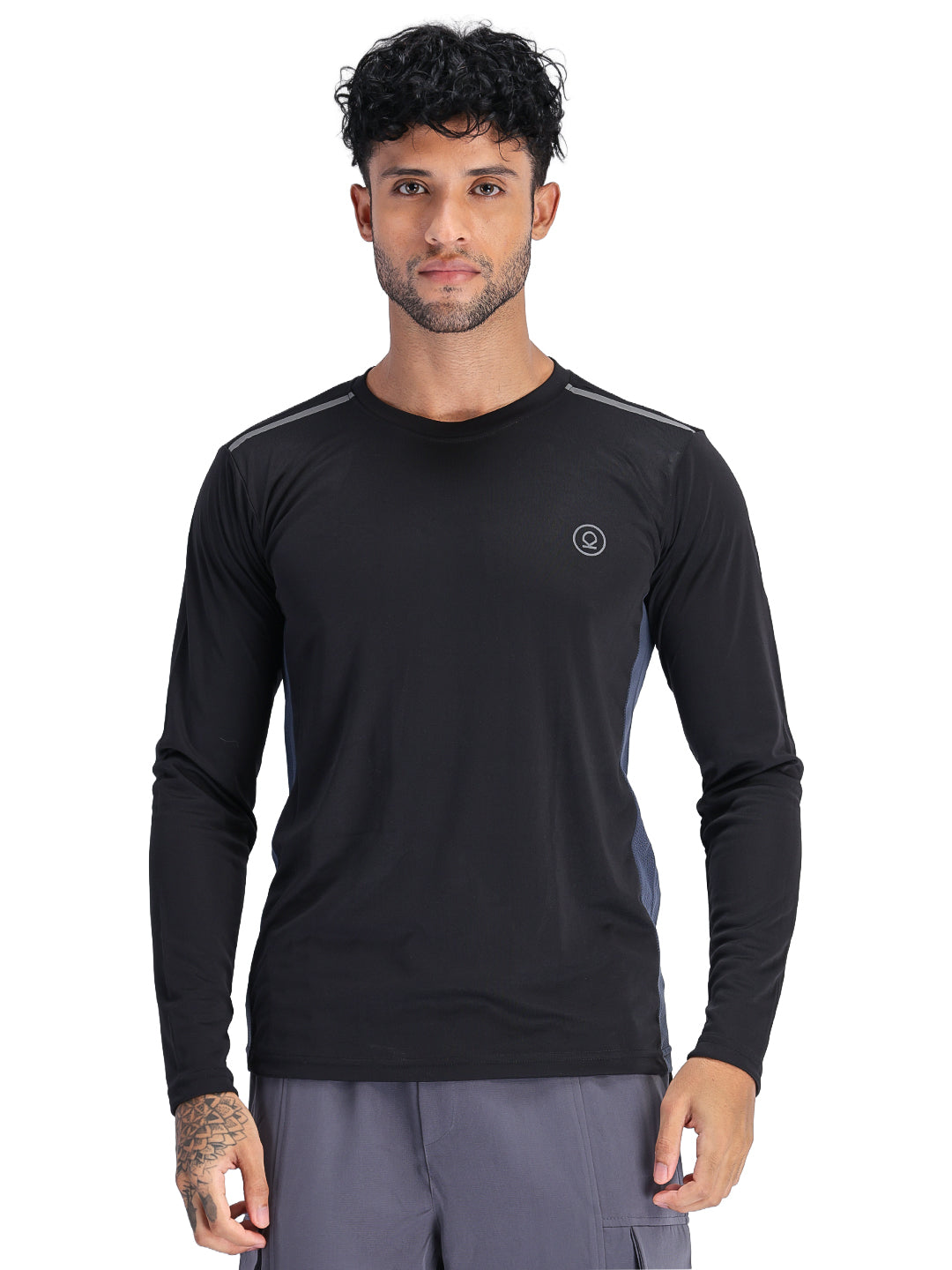 Men's Regular Dry Fit Gym Sports T-Shirt Black