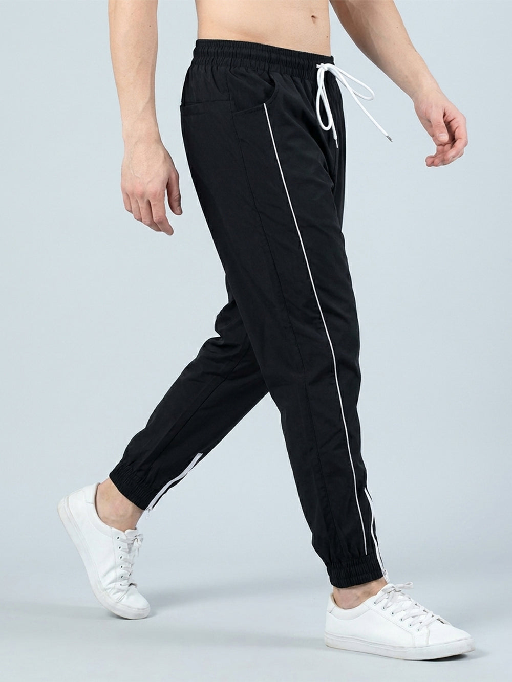 Men Black Training Sports Trackpant