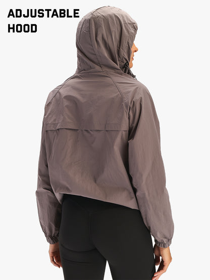 Women’s Lightweight Hooded Summer Jacket Grey