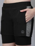 Women's Double Layered Running Shorts | CHKOKKO