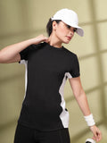 Women's Round Neck Active Wear Sports T-Shirt | CHKOKKO