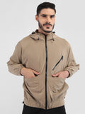 Men Winter Sports Oversized Windcheater Hooded Jacket