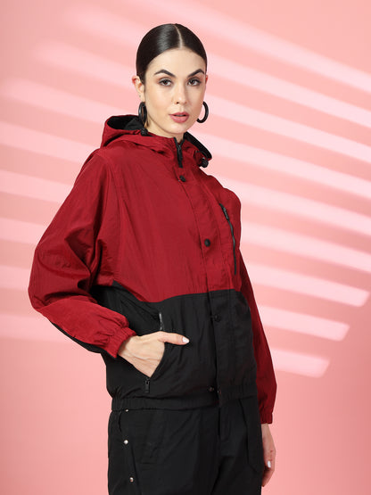 Women’s Lightweight UPF 50+ Sun Protection Summer Jacket Wine Black