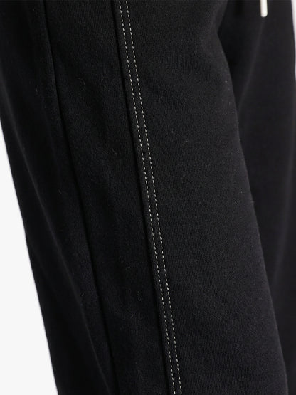 Women’s Black Relaxed Fit Athleisure Track Pants