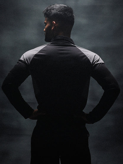 Men’s Full Sleeve Half Zip Sports T-Shirt