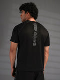 Men's Half Sleeves Quick Dry Sports T-shirt Black