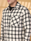 Men Winter Wear Check Shacket