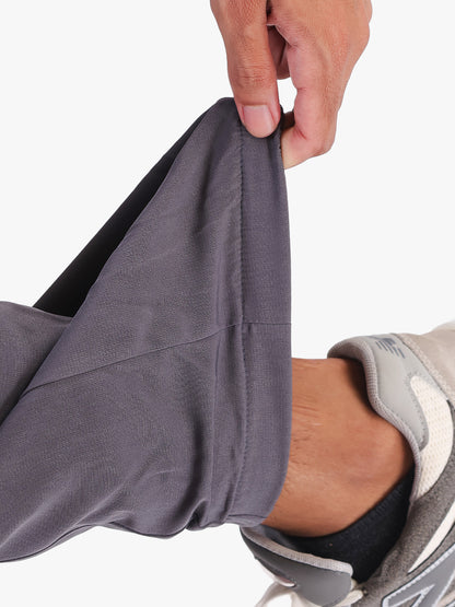 Men’s Grey Sports Track Pants with Side Pockets