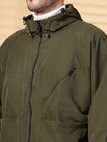 Men Winter Sports Oversized Windcheater Hooded Jacket