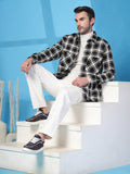 Men Winter Wear Check Shacket | CHKOKKO