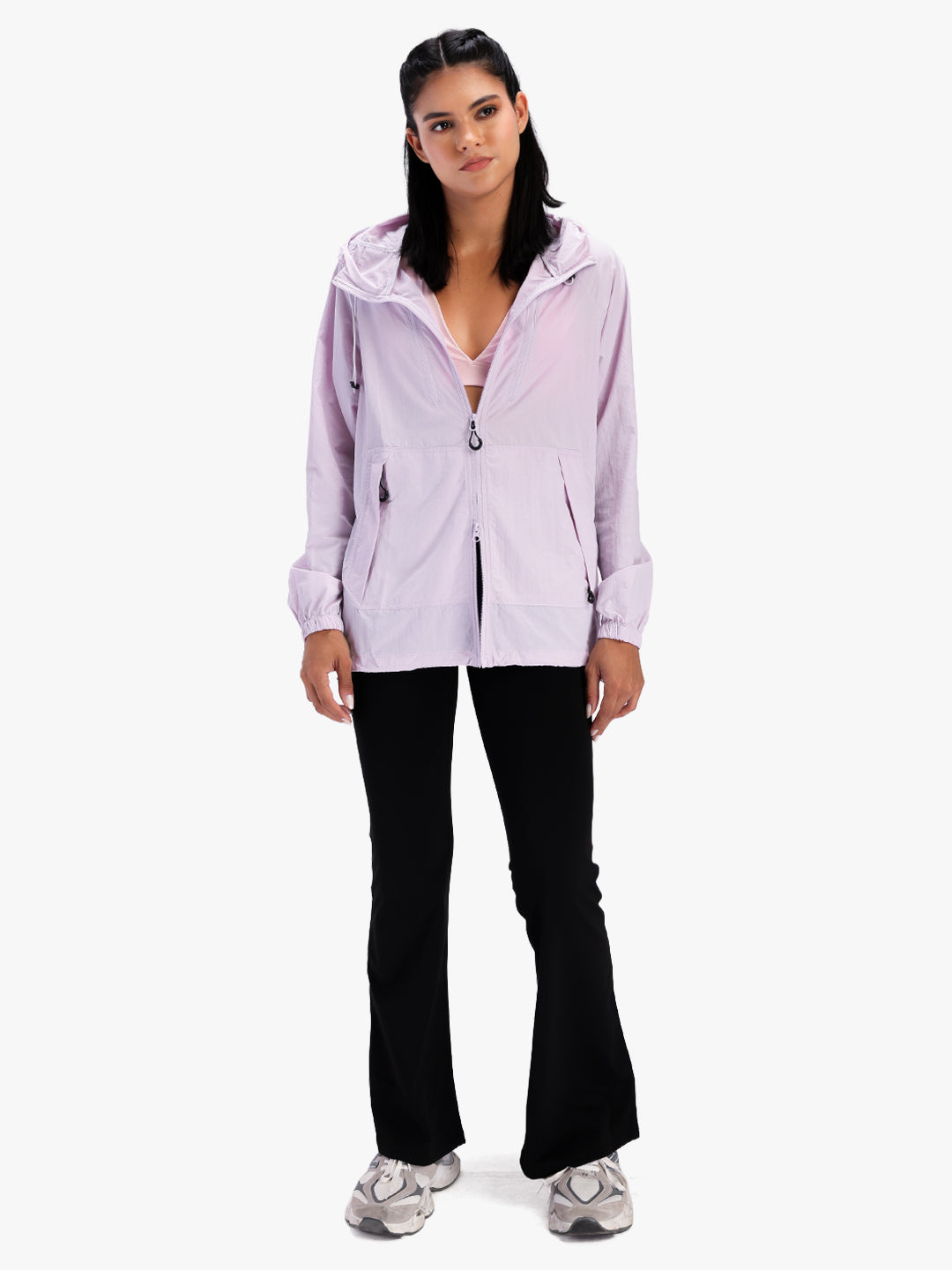 Women’s Lightweight Hooded Summer Jacket Purple