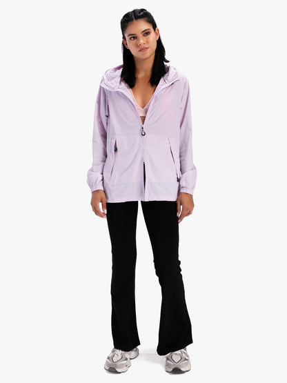 Women’s Lightweight Hooded Summer Jacket Purple