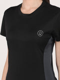 Women's Round Neck Active Wear Sports T-Shirt | CHKOKKO