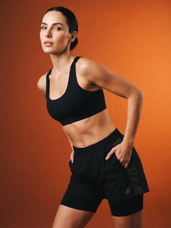 Women's Double Layered Running Shorts | CHKOKKO