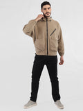 Men Winter Sports Oversized Windcheater Hooded Jacket