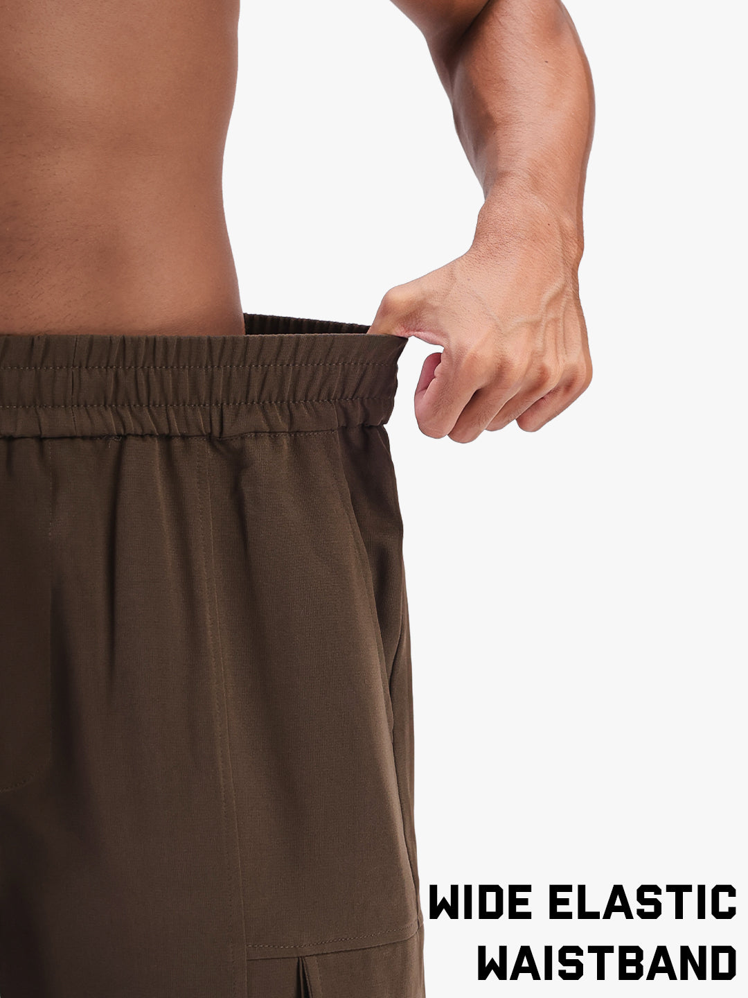 Men’s Olive Sports Track Pants with Side Pockets