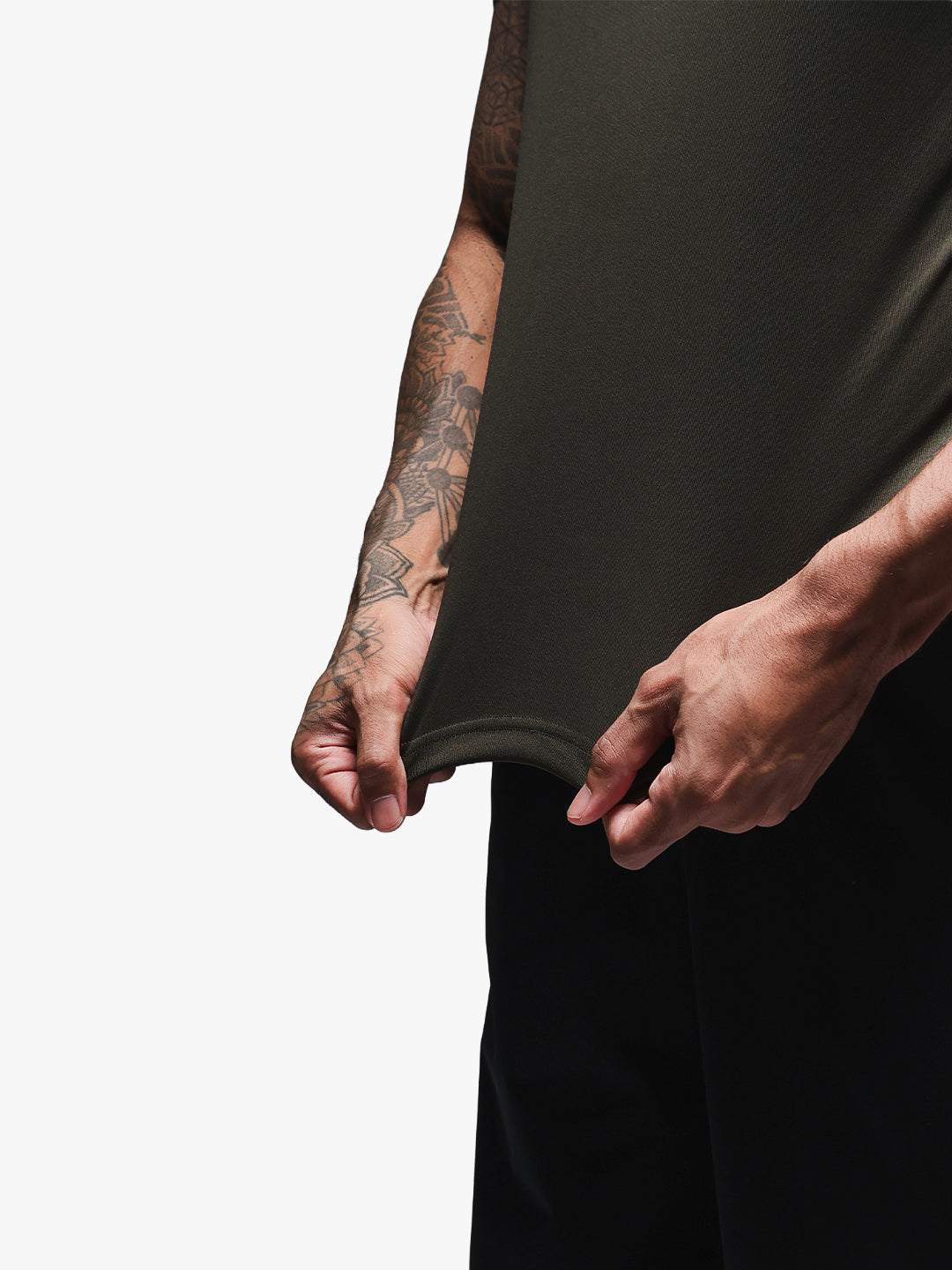 Men’s Performance Compression T-Shirt for Gym Olive