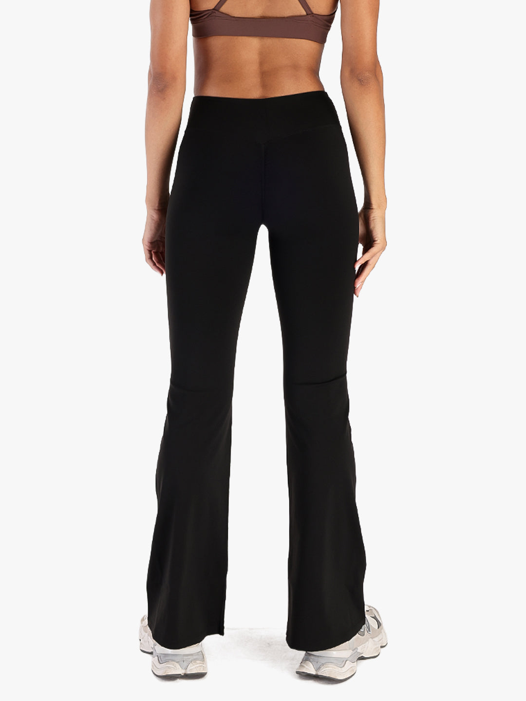Women’s Crossover Flared Pants Black
