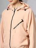 Women Winter Sports Oversized Windcheater Hooded Jacket