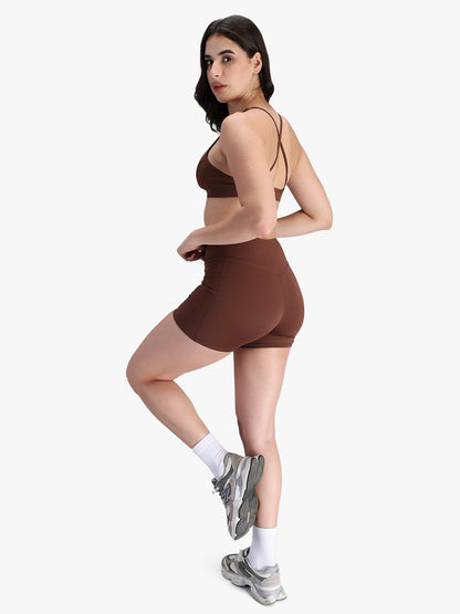 Women’s Seamless Workout Co-Ord Set Brown