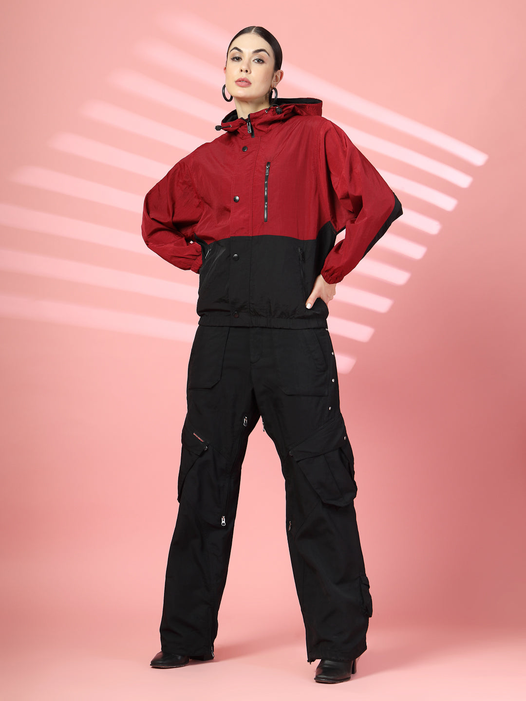 Women’s Lightweight UPF 50+ Sun Protection Summer Jacket Wine Black