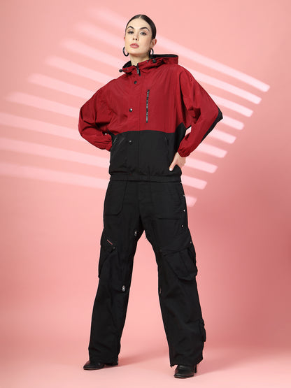 Women’s Lightweight UPF 50+ Sun Protection Summer Jacket Wine Black
