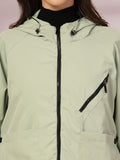 Women Winter Sports Oversized Windcheater Hooded Jacket