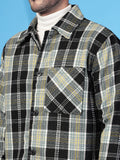 Men Winter Wear Check Shacket