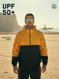 Men’s Lightweight UPF 50+ Sun Protection Summer Jacket Yellow Black