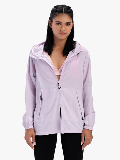 Women’s Lightweight Hooded Summer Jacket Purple